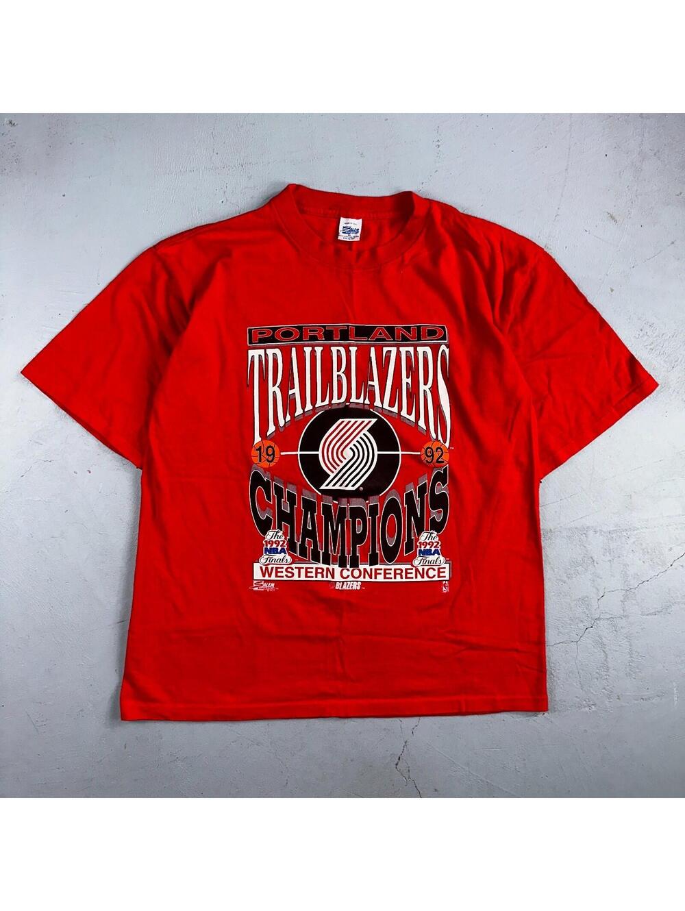 Portland Trail Blazers 1992 NBA Finals T-Shirt VTG Western Conference USA Salem